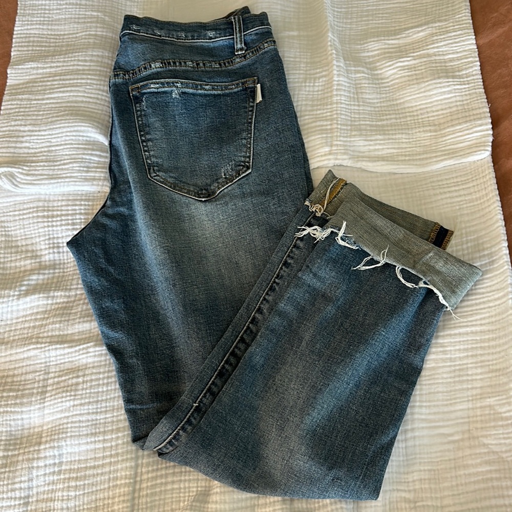 Oliver Logan Crosby High Rise in Distressed Blue sz 31